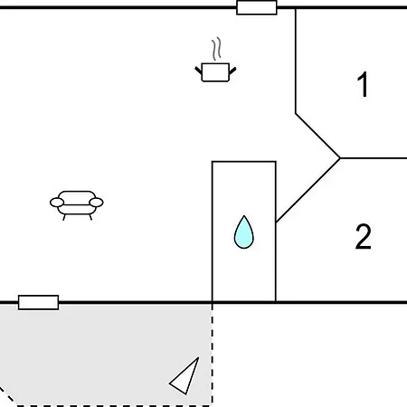 בית נופש Beautiful In With Kitchen